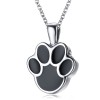 Paw Print Ashes Locket Necklace, Personalised, Cat or Dog