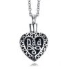 Dad Cremation Ashes Locket Necklace, Personalised