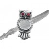 Owl Letter Open, with Magnifying Glass, 925 Sterling Silver, Personalised