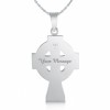 Amethyst Celtic Cross, Personalised, Sterling Silver