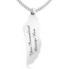 Angel Wing Necklace for Ashes, Personalised