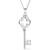 Antique Style Key Necklace, 925 Sterling Silver