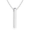 Vertical Bar Necklace, with Personalisation, Stainless Steel
