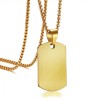 Boxing Gloves Dog Tag Necklace, Personalised, Yellow Gold Plated