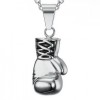 Boxing Glove Necklace, Personalised, Stainless Steel