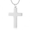 Ashes Cremation Cross Necklace, with Heart, Personalised