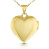 Diamond Heart Locket, 9ct Yellow Gold, Personalised/ Engraved