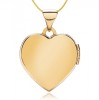 Diamond & 9ct Gold Heart Locket, Personalised / Engraved