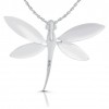 Dragonfly Necklace, Paua Shell & 925 Sterling Silver