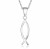 Christian Jesus Fish Necklace, 925 Sterling Silver, Ichthys