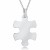 Jigsaw Puzzle Piece Necklace, 925 Sterling Silver (can be personalised)