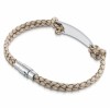 Women's Medical Alert Bracelet, Personalised, White Leather