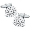 Meet Me At the Altar Cufflinks, Wedding Time & Date, Sterling Silver, Personalised