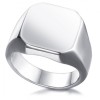 Mens Signet Ring, Personalised, Stainless Steel