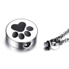 Paw Print, Dog or Cat Ashes Locket Necklace, with Personalisation