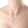 Rose Ashes Cremation Necklace, Silver Colour, Womens