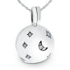 Shooting Star Ball Locket, Cubic Zirconia and Sterling Silver