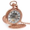 Tourbillon Rose Gold Pocket Watch, Full Hunter, Personalised, Woodford