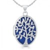 Tree of Life Locket Necklace, Personalised, Oval Shaped, 925 Sterling Silver