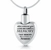 When Someone You Love Becomes a Memory Ashes Necklace, Personalised