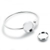 Women's Ashes Cremation Bangle, with Personalised Engraving