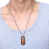 Men's Rosewood Cross Necklace Dog Tag, Personalised