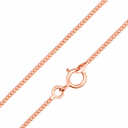 9ct Rose Gold Curb Chain (1.2mm Gauge)