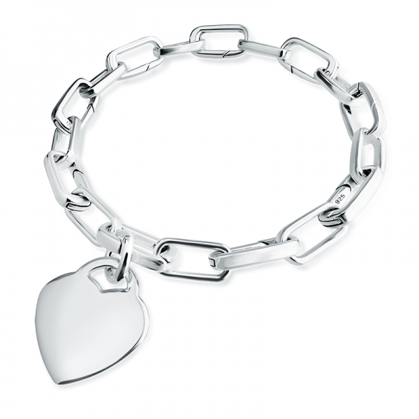 Link Chain Bracelet, Personalised, Sterling Silver