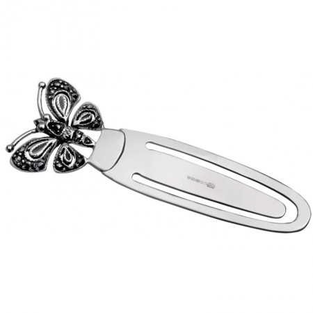 Butterfly Bookmark, Marcasite & Sterling Silver