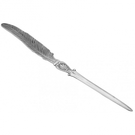 Feather Design Letter Opener, Hallmarked Sterling Silver, Personalised