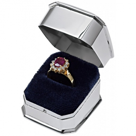 Ring Box, Hallmarked Sterling Silver (Engraved / Personalised)