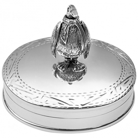 Movable Penguin Pill Box, Hallmarked Sterling Silver, Personalised