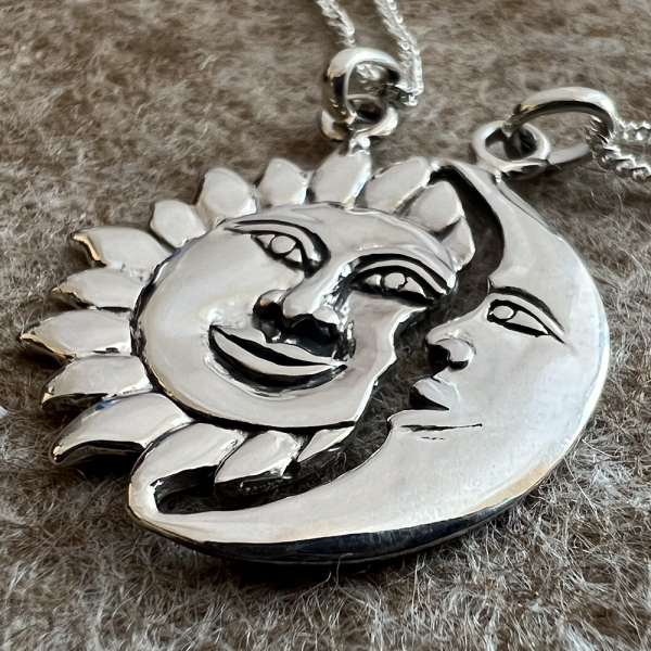 Sun & Moon Necklace, Personalised, Split Sharing