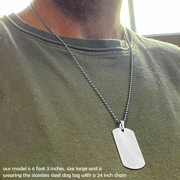 Personalised Anyone Can Be A Father Dog Tag Necklace