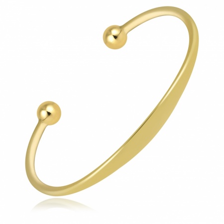 Babies Torque Bangle 9ct Yellow Gold (can be personalised)
