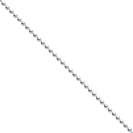 2mm Ball Chain, Sterling Silver with Trigger Clasp