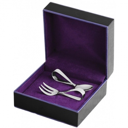 Babies First Fork & Spoon Set, Sterling Silver (Engraving Available)