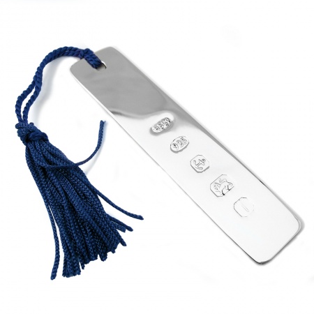 Bookmark with Tassel, Personalised, Sterling Silver Hallmarked
