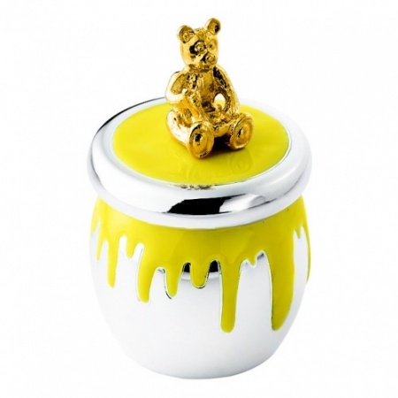 Carrs Runny Honey Keepsake Jar, Hallmarked Sterling Silver (can be personalised)