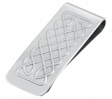 Celtic Knot Money Clip, 925 Sterling Silver, Hallmarked (can be personalised)