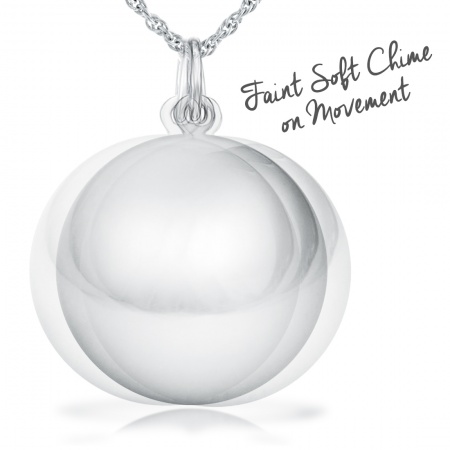 Chime Ball Necklace, Pregnant Mums 925 Sterling Silver