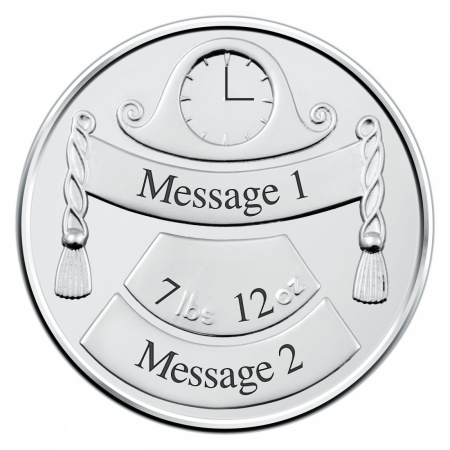 Christening Coin, 925 Sterling Silver, Personalised, Hallmarked