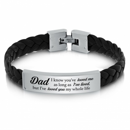 Dad, I've Loved You My Whole Life Bracelet, Personalised