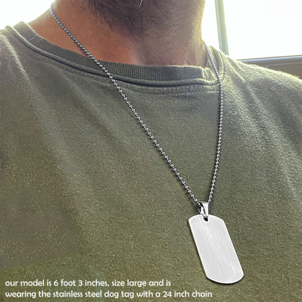 This Daddy Belongs To Dog Tag, Personalised, Stainless Steel