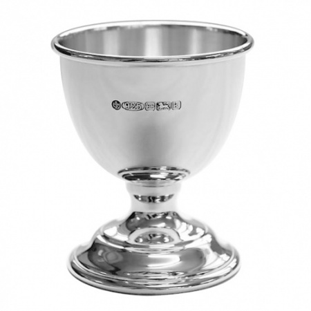 Egg Cup Hallmarked Sterling Silver (can be personalised)