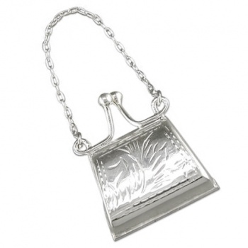 Small Hand Engraved Purse, 925 Sterling Silver