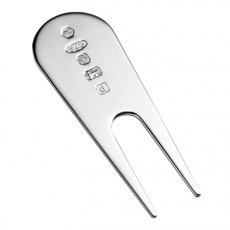 Carrs Sterling Silver Golf Divot Pitch Repairer Tool with Gift Box (can be personalised)