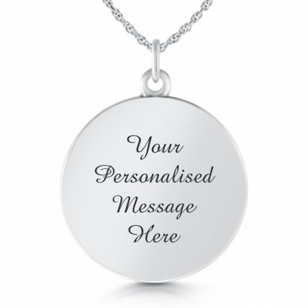 Traditional Holy Communion Necklace, Personalised, Sterling Silver