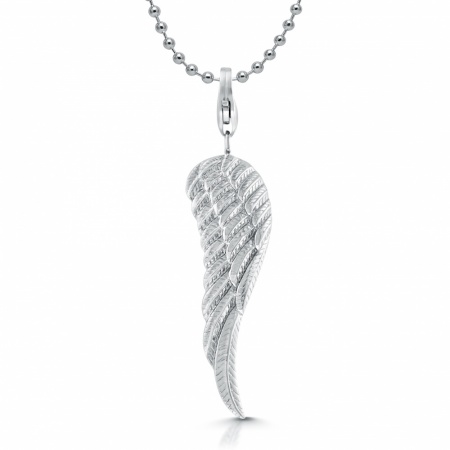 Large Wing Sterling Silver Necklace