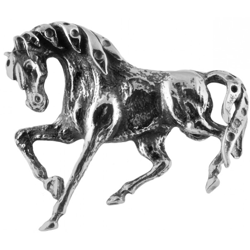 Horse Brooch, Sterling Silver